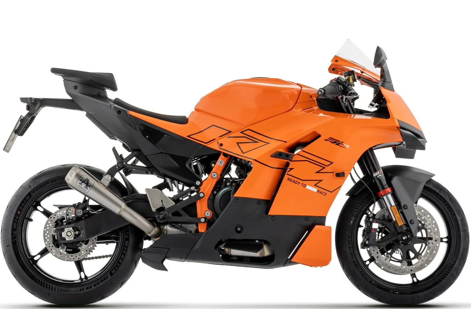 Tubo De Escape Con Homologación Acústica Pro-Race Titanio Fondo Acero - Arrow Special Parts Compatible Con Ktm 990 Rc R (2026)