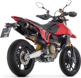 Tubo De Escape Con Homologación Acústica Pro-Race Acero Negro - Arrow Special Parts Compatible Con Ducati Hypermotard 698 Mono (2024-2025)