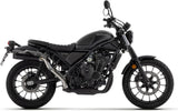 Tubo De Escape Con Homologación Acústica Rebel Aluminio Negro Aluminio Negro - Arrow Special Parts Compatible Con Honda Cl 500 (2023-2024)