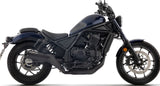 Tubo De Escape Con Homologación Acústica Rebel Nichrom Negro Fondo Acero - Arrow Special Parts Compatible Con Honda Cmx 1100 Rebel (2025-2026)