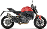 Uncatalysed Exhaust System Without Sound Certification Round Titanium Body And Carbon Cap - Arrow Special Parts Compatible With Ducati Monster 890 V2 (2026)