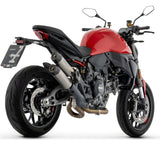 Non-Catalytic Exhaust Tip With Sound Certification Round Titanium Body And Carbon Cap - Arrow Special Parts Compatible With Ducati Monster 890 V2 (2026)