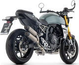 Sistema De Escape Completo Con Catalizador Y Homologación Acústica Round Titanio Fondo Carby - Arrow Special Parts Compatible Con Suzuki Gsx 8T (2025-2026)