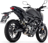 Sistema De Escape Completo Sin Catalizador Y Sin Homologación Acústica Thunder Aluminio Negro Carbono - Arrow Special Parts Compatible Con Honda Cb 125 R (2024-2026)