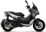 Sistema De Escape Completo Con Catalizador Y Homologación Acústica Urban Aluminio Negro Acero Negro - Arrow Special Parts Compatible Con Aprilia Sr 200 Gt (2022-2024)
