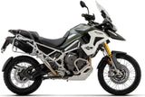 Tubo De Escape Con Homologación Acústica Veloce Aluminio Negro Carbono - Arrow Special Parts Compatible Con Triumph Tiger 1200 (2022-2024)