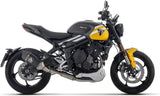 Sistema De Escape Completo Con Catalizador Y Homologación Acústica Veloce Aluminio Negro Fondo Carby - Arrow Special Parts Compatible Con Triumph 660 Trident (2025-2026)