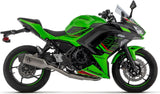 Sistema De Escape Completo Con Catalizador Y Homologación Acústica Veloce Titanio Fondo Carby - Arrow Special Parts Compatible Con Kawasaki Versys 650 (2025-2026)