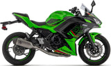Sistema De Escape Completo Sin Catalizador Y Con Homologación Acústica Veloce Titanio Fondo Carby - Arrow Special Parts Compatible Con Kawasaki Ninja 650 (2024-2026)