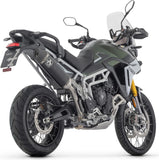 Tubo De Escape Con Homologación Acústica Veloce Aluminio Negro Carbono - Arrow Special Parts Compatible Con Triumph Tiger 900 (2024-2026)