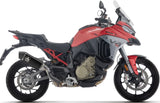Tubo De Escape Con Homologación Acústica Veloce Titanio Negro Fondo Carby - Arrow Special Parts Compatible Con Ducati Multistrada V4 - S (2025-2026)