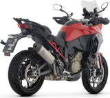 Tubo De Escape Con Homologación Acústica Veloce Titanio Fondo Carby - Arrow Special Parts Compatible Con Ducati Multistrada V4 - S (2025-2026)