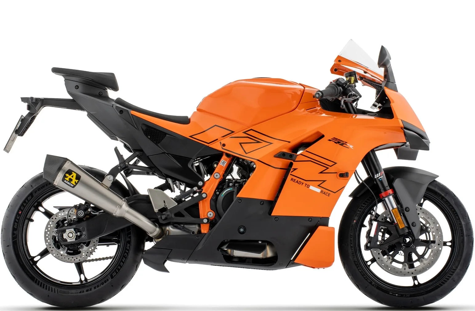 Tubo De Escape Con Homologación Acústica X-Kone Titanio Fondo Carby - Arrow Special Parts Compatible Con Ktm 990 Rc R (2026)