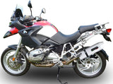 Tubo De Escape Con Homologación Acústica Albus Ceramic Aluminio Blanco - Gpr Compatible Con Bmw R 1200 Gs - Adventure (2004-2009)