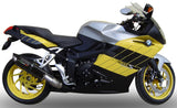 Tubo De Escape Con Homologación Acústica Furore Aluminio Negro - Gpr Compatible Con Bmw K 1200 S - R (2004-2008)