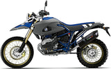 Tubo De Escape Con Homologación Acústica Furore Aluminio Negro - Gpr Compatible Con Bmw Hp 2 Enduro (2006-2009)