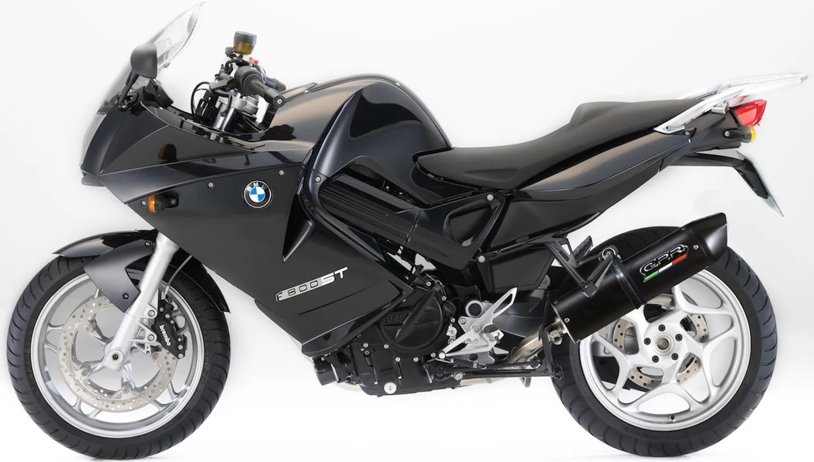Sistema De Escape Completo Con Catalizador Y Homologación Acústica Furore Aluminio Negro - Gpr Compatible Con Bmw F 800 - S - St (2006-2011)