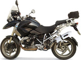 Tubo De Escape Con Homologación Acústica Albus Ceramic Aluminio Blanco - Gpr Compatible Con Bmw R 1200 Gs - Adventure (2010-2012)