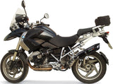 Tubo De Escape Con Homologación Acústica Furore Aluminio Negro - Gpr Compatible Con Bmw R 1200 Gs - Adventure (2010-2012)