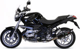 Tubo De Escape Con Homologación Acústica Furore Aluminio Negro - Gpr Compatible Con Bmw R 1200 (2011-2014)