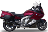 Escape Doble Con Homologación Acústica Furore Aluminio Negro - Gpr Compatible Con Bmw K 1600 Gtl (2012-2016)