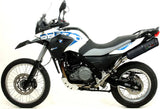 Sistema De Escape Completo Con Catalizador Y Homologación Acústica Ghisa Acero Negro - Gpr Compatible Con Bmw G 650 Gs - Sertao (2010-2016)