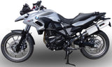 Tubo De Escape Con Homologación Acústica Albus Ceramic Aluminio Blanco - Gpr Compatible Con Bmw F 700 Gs (2011-2015)