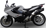 Tubo De Escape Con Homologación Acústica Furore Aluminio Negro - Gpr Compatible Con Bmw F 800 Gt (2012-2016)