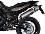 Tubo De Escape Con Homologación Acústica Oval Poppy - Termignoni Compatible Con Bmw F 800 Gs (2009-2015)