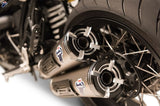 Escape Doble Sin Catalizador Con Homologación Acústica Conical Acero Inox Copa Aluminio - Termignoni Compatible Con Bmw Ninety (2016-2020)