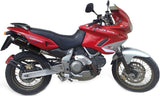 Dual Exhaust System With Sound Certification Furore Aluminium Black - Gpr Compatible With Cagiva Gran Canyon (1998-2000)