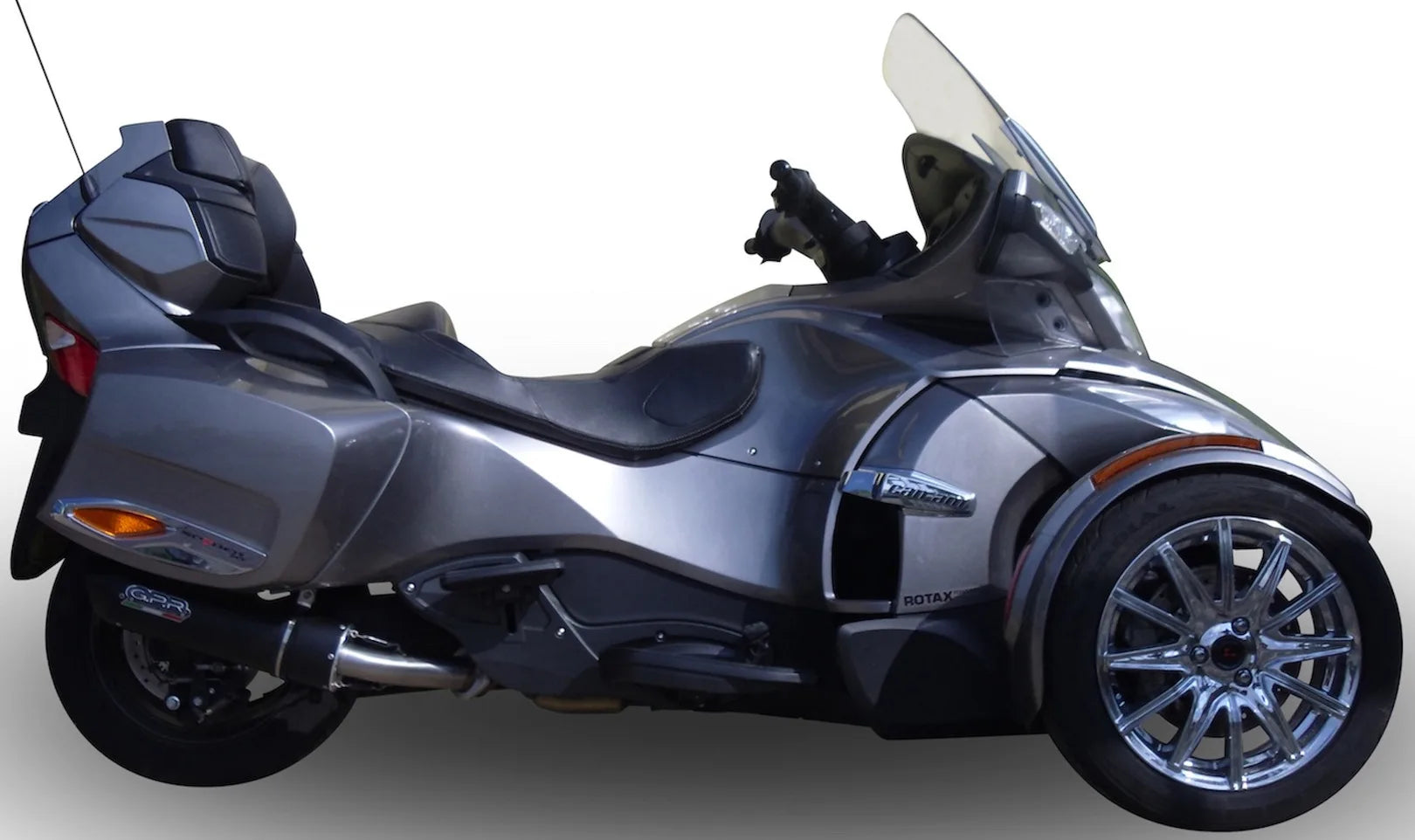 Sistema De Escape Completo Con Catalizador Y Homologación Acústica Furore Aluminio Negro - Gpr Compatible Con Can Am Spyder 1000 Ie Rs (2010-2012)