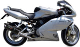 Doble Salida De Escape Con Catalizador Y Homologación Acústica Furore Aluminio Negro - Gpr Compatible Con Ducati 1000 Ss (2003-2006)