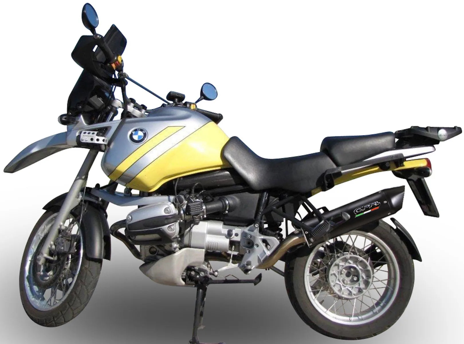 Sistema De Escape Completo Con Catalizador Y Homologación Acústica Furore Aluminio Negro - Gpr Compatible Con Bmw R 1100 Gs - - Rt (1994-1998)