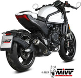 Tubo De Escape Con Homologación Acústica X-M1 Acero Negro - Mivv Compatible Con Cfmoto 700 Cl-X (2023-2024)
