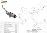 Sistema De Escape Completo Con Catalizador Y Homologación Acústica Urban Acero - Mivv Compatible Con Aprilia Sr Max 300 (2012-2016)