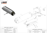 Tubo De Escape Con Homologación Acústica Urban Acero - Mivv Compatible Con Aprilia Scarabeo 500 (2006-2007)
