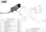 Sistema De Escape Completo Con Catalizador Y Homologación Acústica Urban Acero - Mivv Compatible Con Honda Ps 150 (2006-2012)