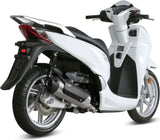 Complete Non-Catalytic Exhaust System With Sound Certification Urban Stainless Steel - Mivv Compatible With Honda Sh 300 (2015-2016)