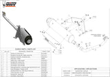 Sistema De Escape Completo Sin Catalizador Y Con Homologación Acústica Urban Acero - Mivv Compatible Con Kymco Xciting 300 (2007-2014)