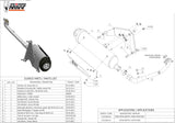 Complete Catalytic Exhaust System With Sound Certification Urban Stainless Steel - Mivv Compatible With Kymco Xciting 300 (2007-2014)