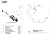 Sistema De Escape Completo Con Catalizador Y Homologación Acústica Urban Acero - Mivv Compatible Con Kymco Xciting 500 (2005-2014)