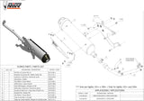 Complete Non-Catalytic Exhaust System With Sound Certification Urban Stainless Steel - Mivv Compatible With Kymco People S 125 (2008-2009)
