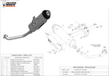 Complete Non-Catalytic Exhaust System With Sound Certification Urban Stainless Steel - Mivv Compatible With Kymco Downtown 300 (2009-2012)