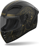 Casco Integral Para Moto Airoh Connor - Cntit35 Thermoplastic Hrt Titanio Mate Talla Xl