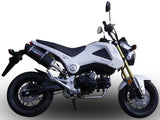 Sistema De Escape Completo Con Catalizador Y Homologación Acústica Furore Aluminio Negro - Gpr Compatible Con Honda Msx 125 Grom (2013-2017)