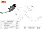 Sistema De Escape Completo Sin Catalizador Y Con Homologación Acústica Urban Acero - Mivv Compatible Con Piaggio Beverly Tourer 250 (2008-2009)