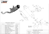 Sistema De Escape Completo Sin Catalizador Y Con Homologación Acústica Urban Acero - Mivv Compatible Con Piaggio X9 250 (2006)