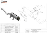 Sistema De Escape Completo Con Catalizador Y Homologación Acústica Urban Acero - Mivv Compatible Con Suzuki An 250 Burgman (2003-2006)
