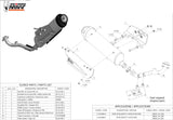 Complete Non-Catalytic Exhaust System With Sound Certification Urban Stainless Steel - Mivv Compatible With Mbk Kilibre 300 (2003)